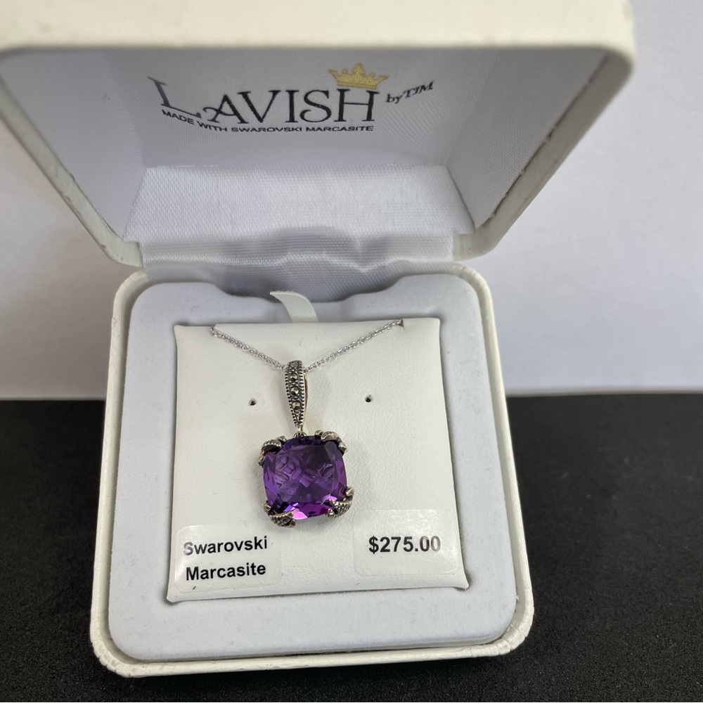 Swarovski Marcasite Sterling Silver Necklace